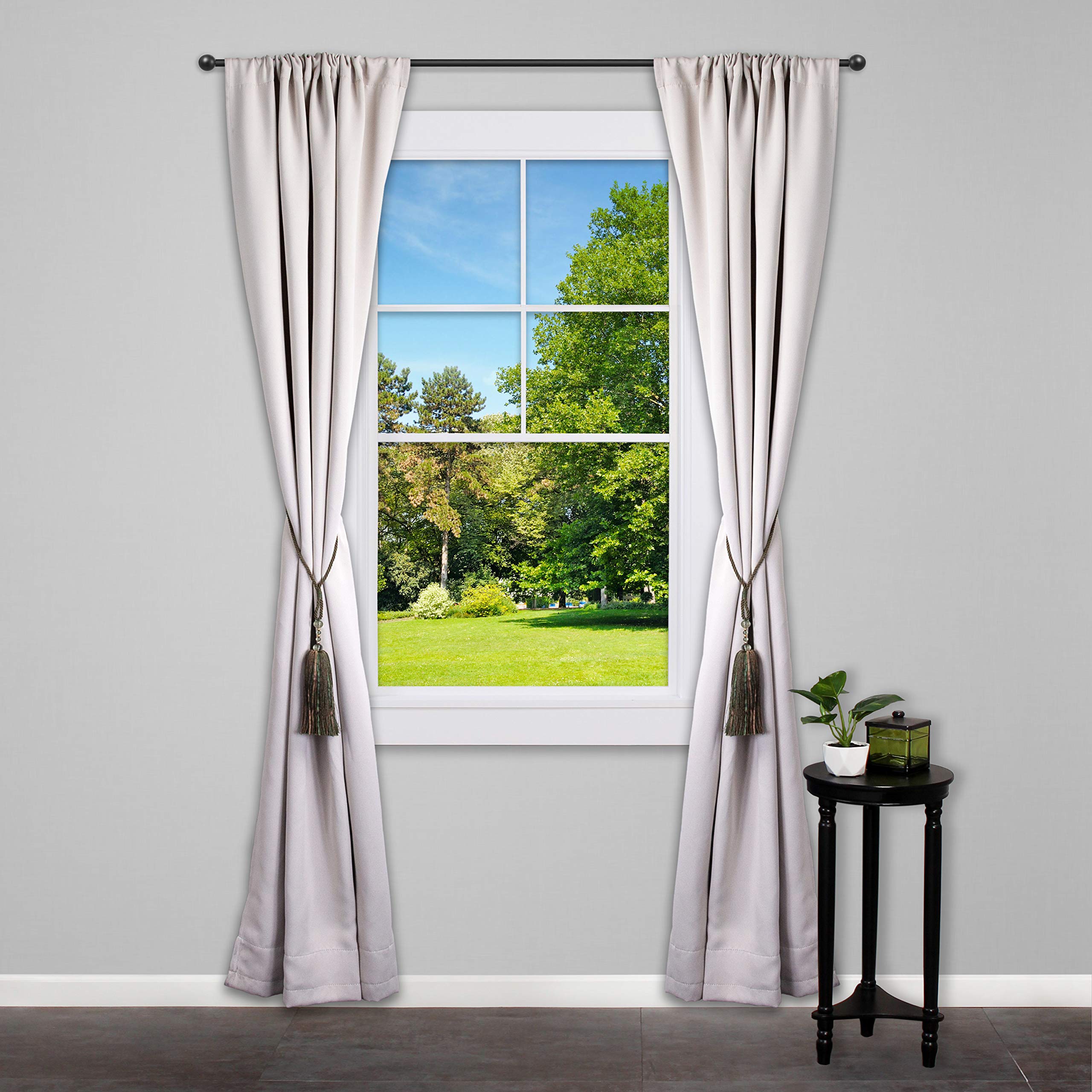 Kenney KN99807 Decorative 28.5" Beaded Rope Tassel Tieback for Curtains and Drapes, 1-Pack, Sage - Image 3