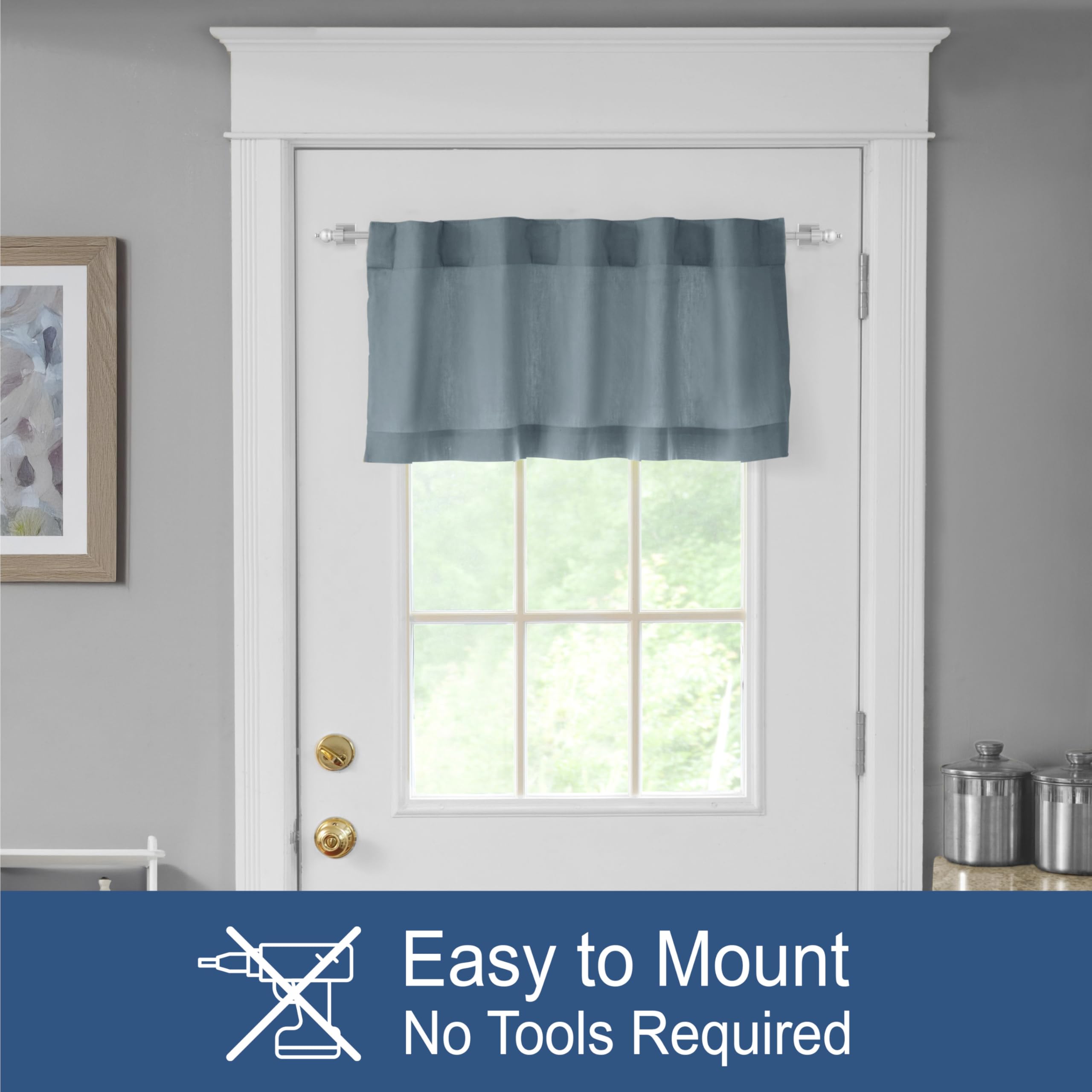 Kenney Sheridan 7/16" Adjustable Multi-Use Magnetic Drapery Rod - Image 5