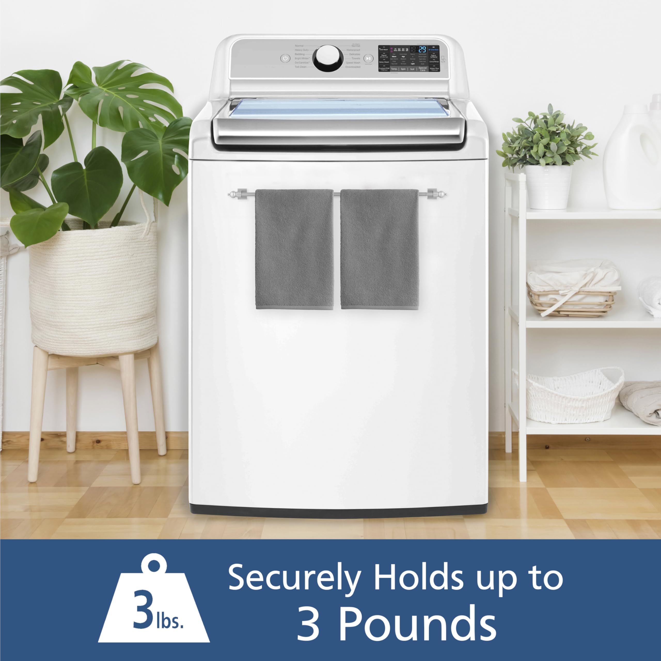 Kenney Sheridan 7/16" Adjustable Multi-Use Magnetic Drapery Rod - Image 7