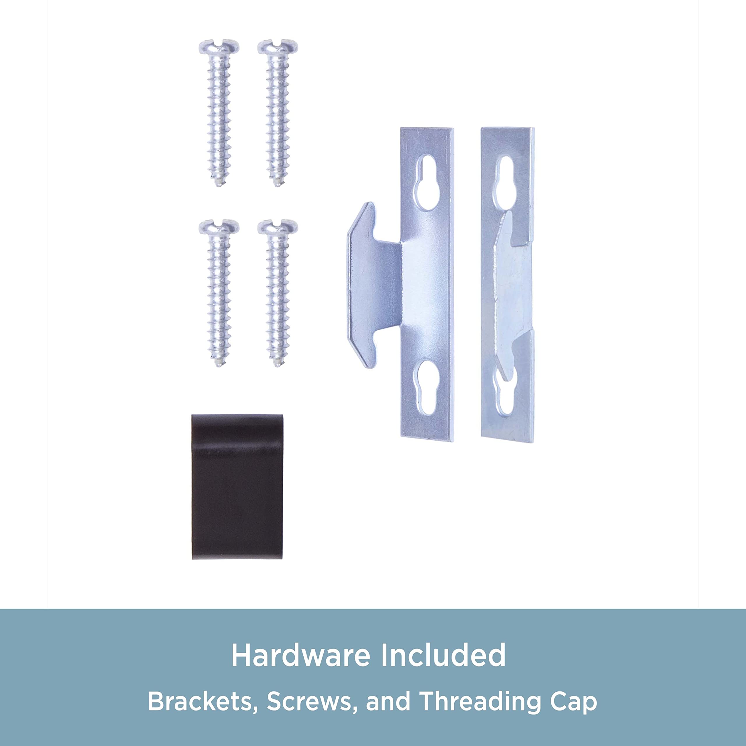 Kenney Single Curtain Rod, 48 to 86-Inch, Espresso - Image 7