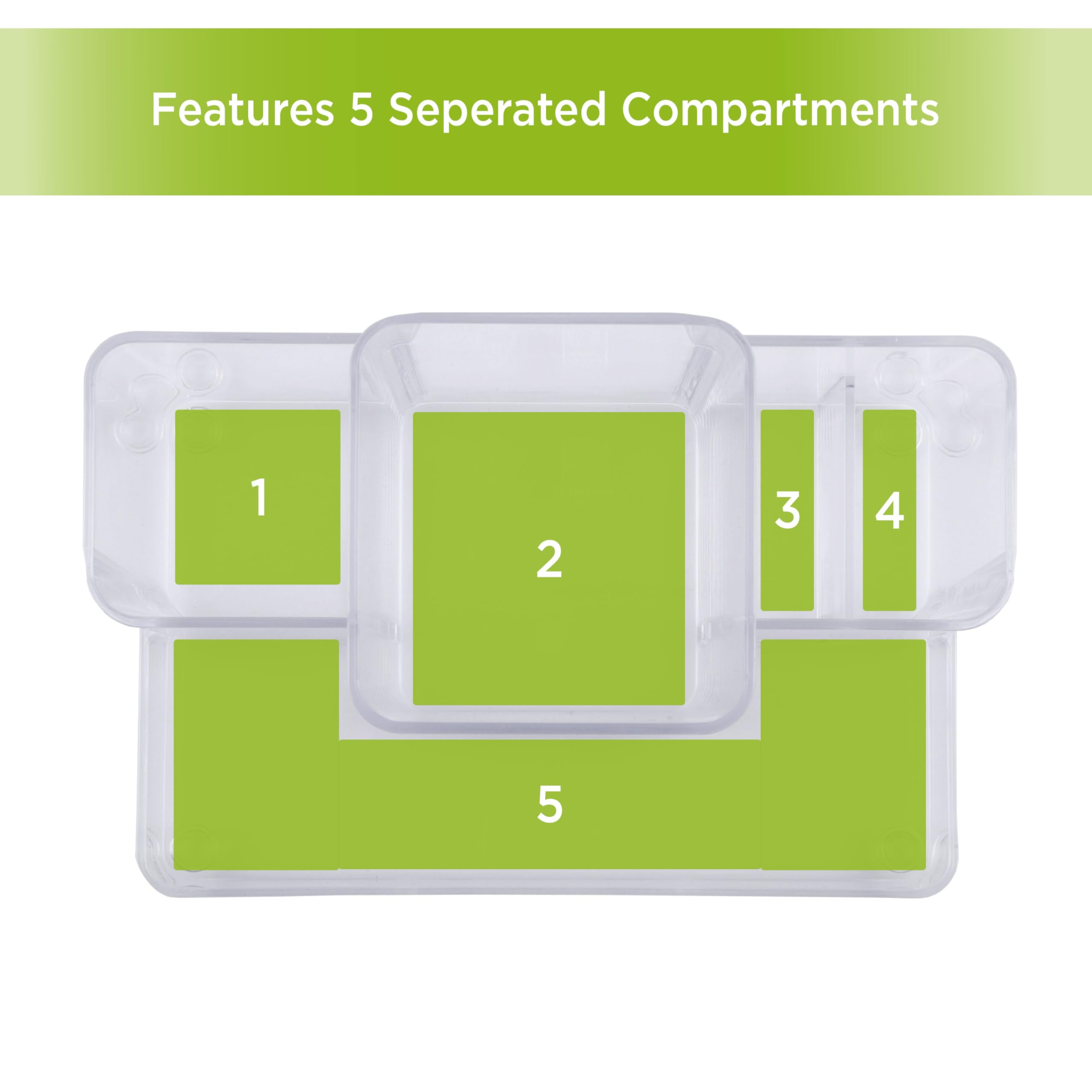 Kenney Storage Made Simple Bathroom Countertop Hair Care Center Organizer, Clear - Image 5